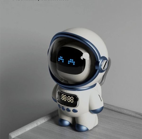 Smart BT stereo speaker clock alarm interactive AI